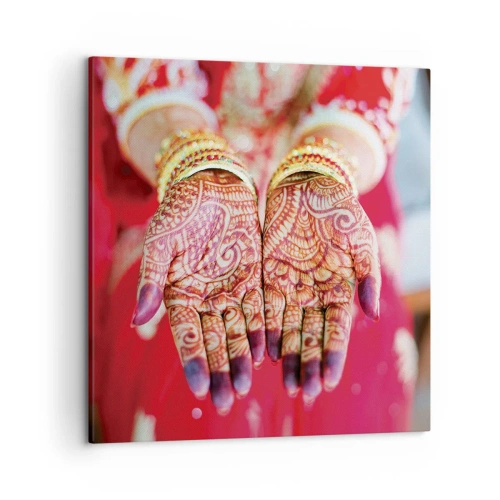 Obraz na płótnie - Gotowa złapać szczęście - 50x50 cm