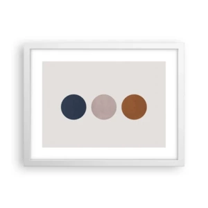 Plakat w białej ramie - Symbol doskonałości - 40x30 cm