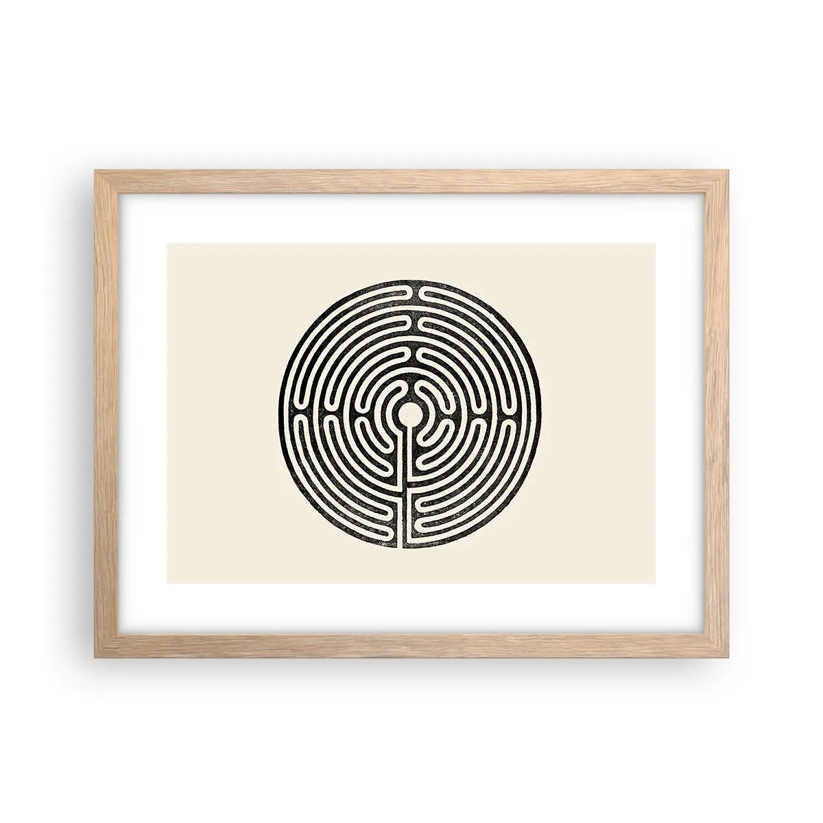 Plakat w ramie jasny dąb - Tajemniczy porządek - 40x30 cm