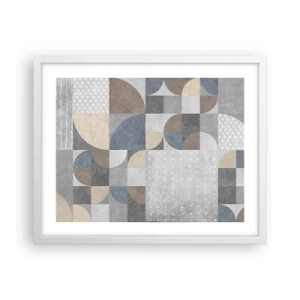 Plakat w białej ramie - Ceramiczna fantazja - 50x40 cm