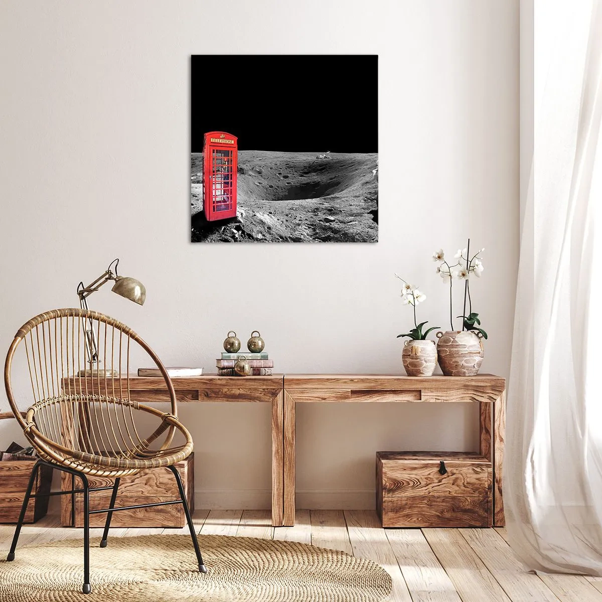Obraz na płótnie - Kosmiczny żart - 40x40 cm