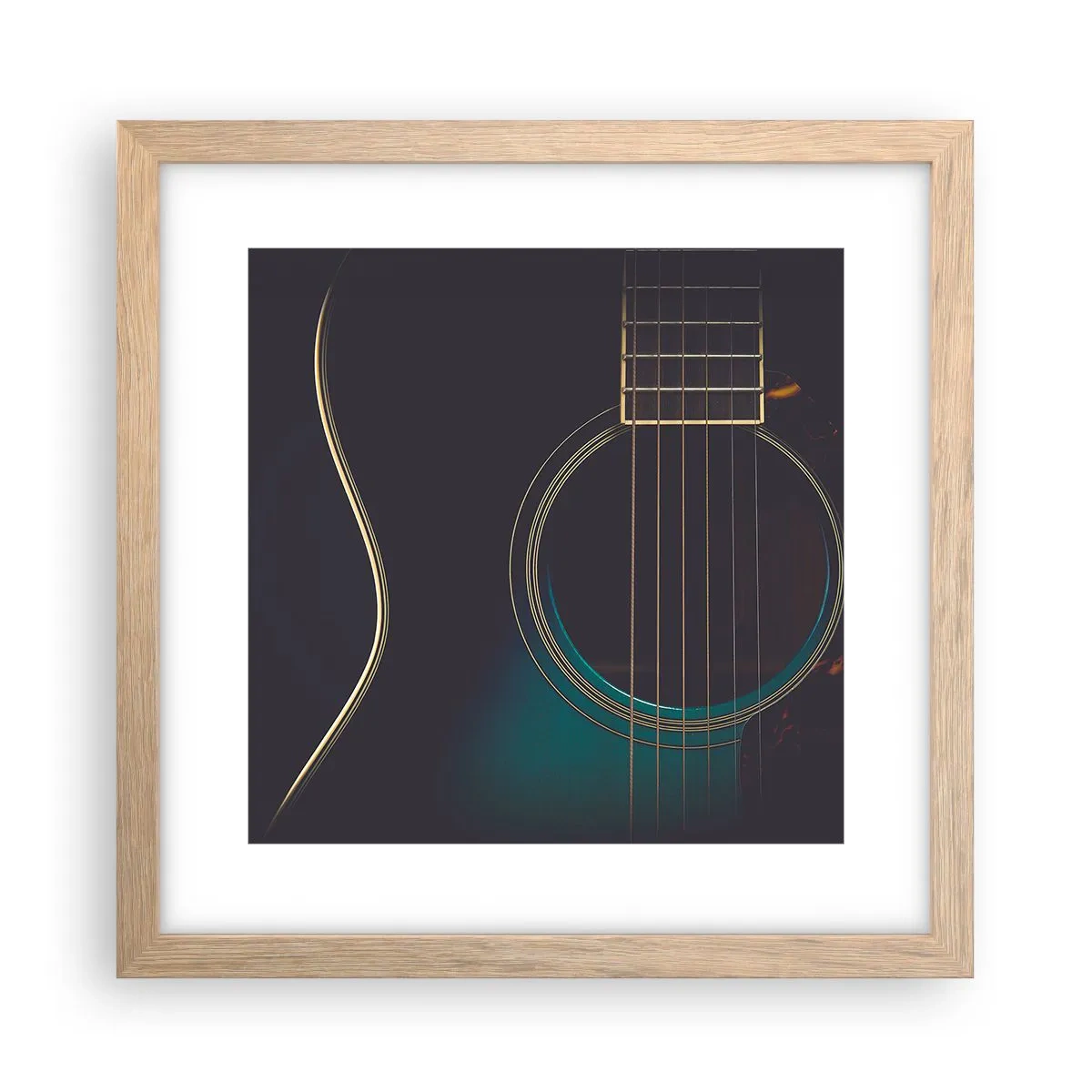 Plakat w ramie jasny dąb - Chwila zanim zabrzmi - 30x30 cm