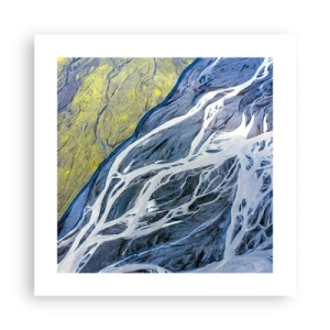 Plakat - Naskalne malowidła natury - 40x40 cm