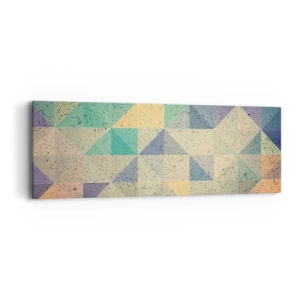 Obraz na płótnie - Republika trójkątów - 90x30 cm