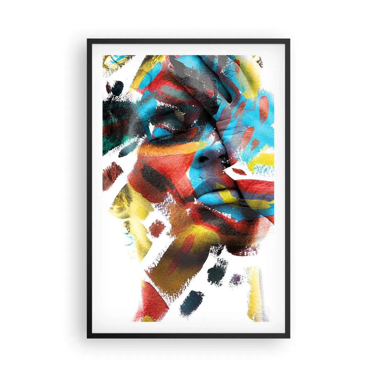 Plakat w czarnej ramie - Barwna osobowość - 61x91 cm