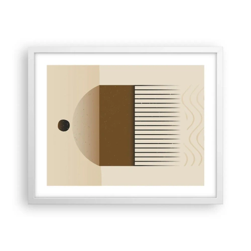 Plakat w białej ramie - Różne stany - 50x40 cm