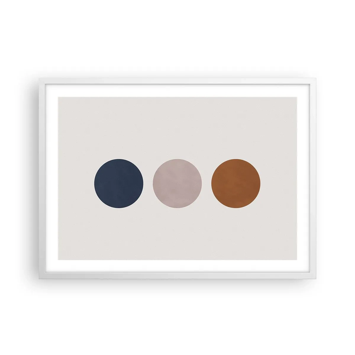 Plakat w białej ramie - Symbol doskonałości - 70x50 cm