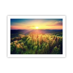 Plakat - Wierzchołki i szczyty - 70x50 cm