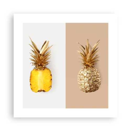 Plakat - Ananas dla nas - 40x40 cm