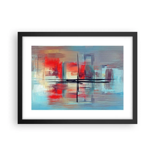 Plakat w czarnej ramie - Pejzaż w nieznanym wymiarze - 40x30 cm