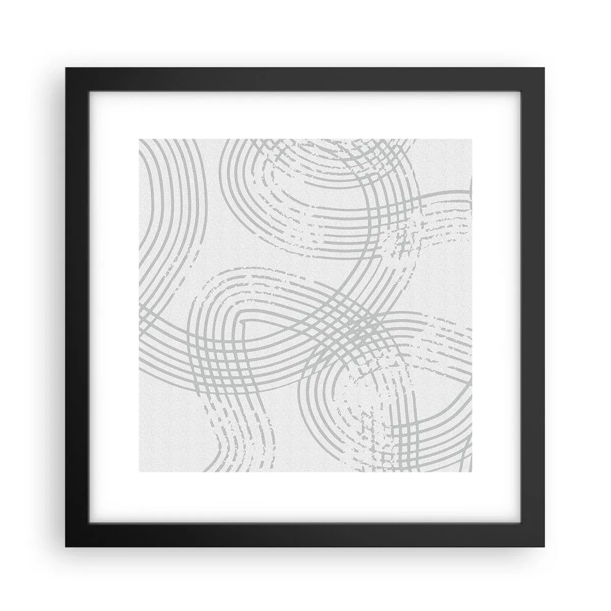 Plakat w czarnej ramie - Nie ma prostej drogi - 30x30 cm