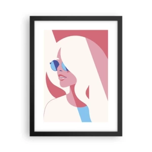 Plakat w czarnej ramie - To była blondynka… - 30x40 cm