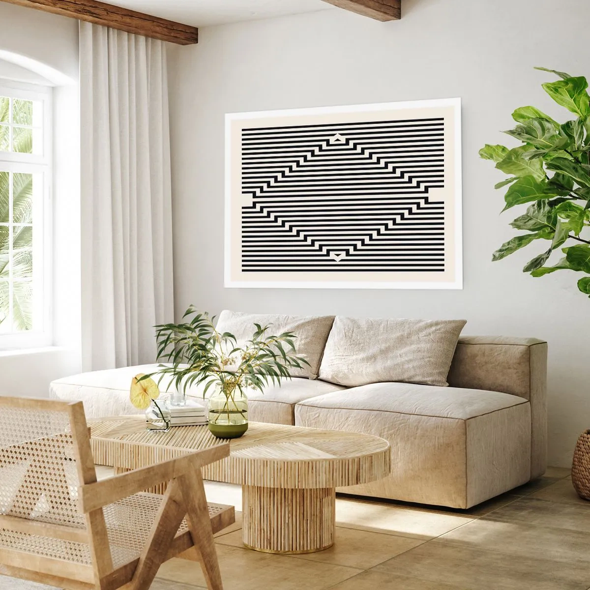 Plakat - Geometryczna iluzja - 91x61 cm