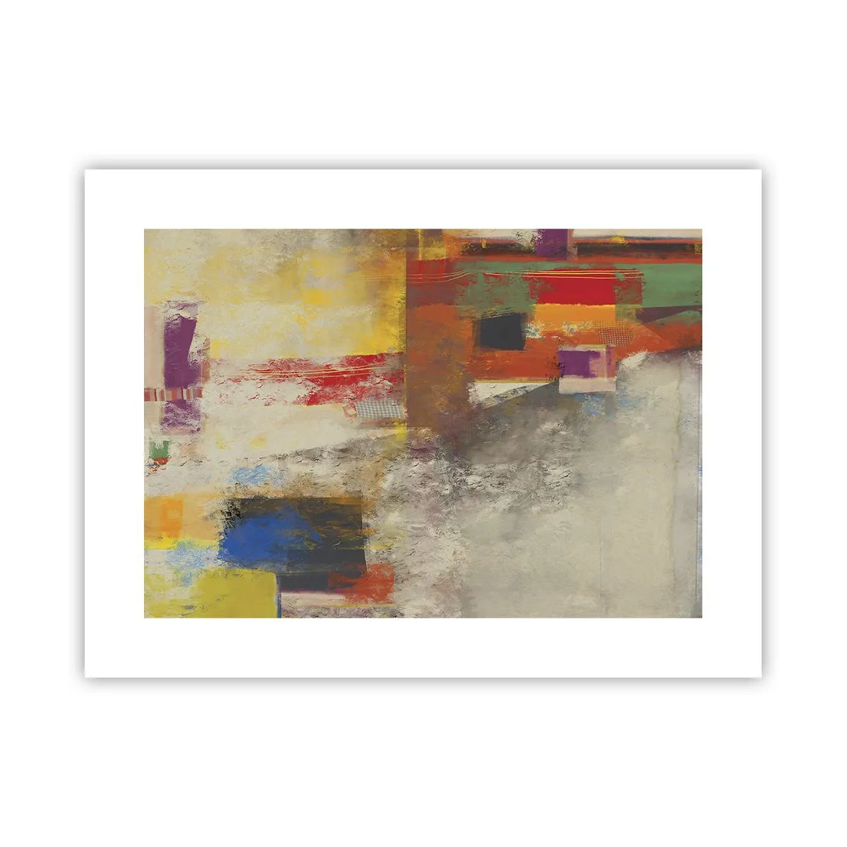 Plakat - Geometria barw - 40x30 cm