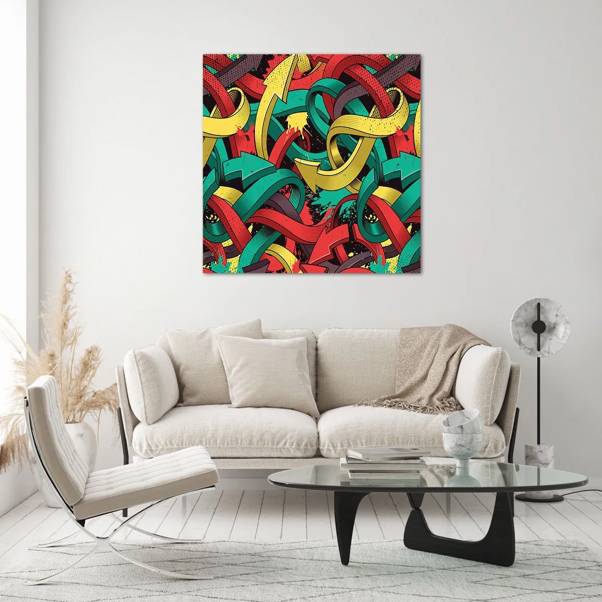 Obraz na szkle - Którędy do celu? - 50x50 cm