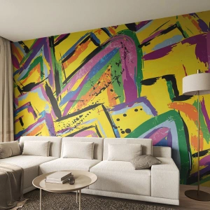 Fototapeta Premium Sand - Aż krzyczy z radości - Abstrakcja, Sztuka, Malarstwo - 400x280 cm