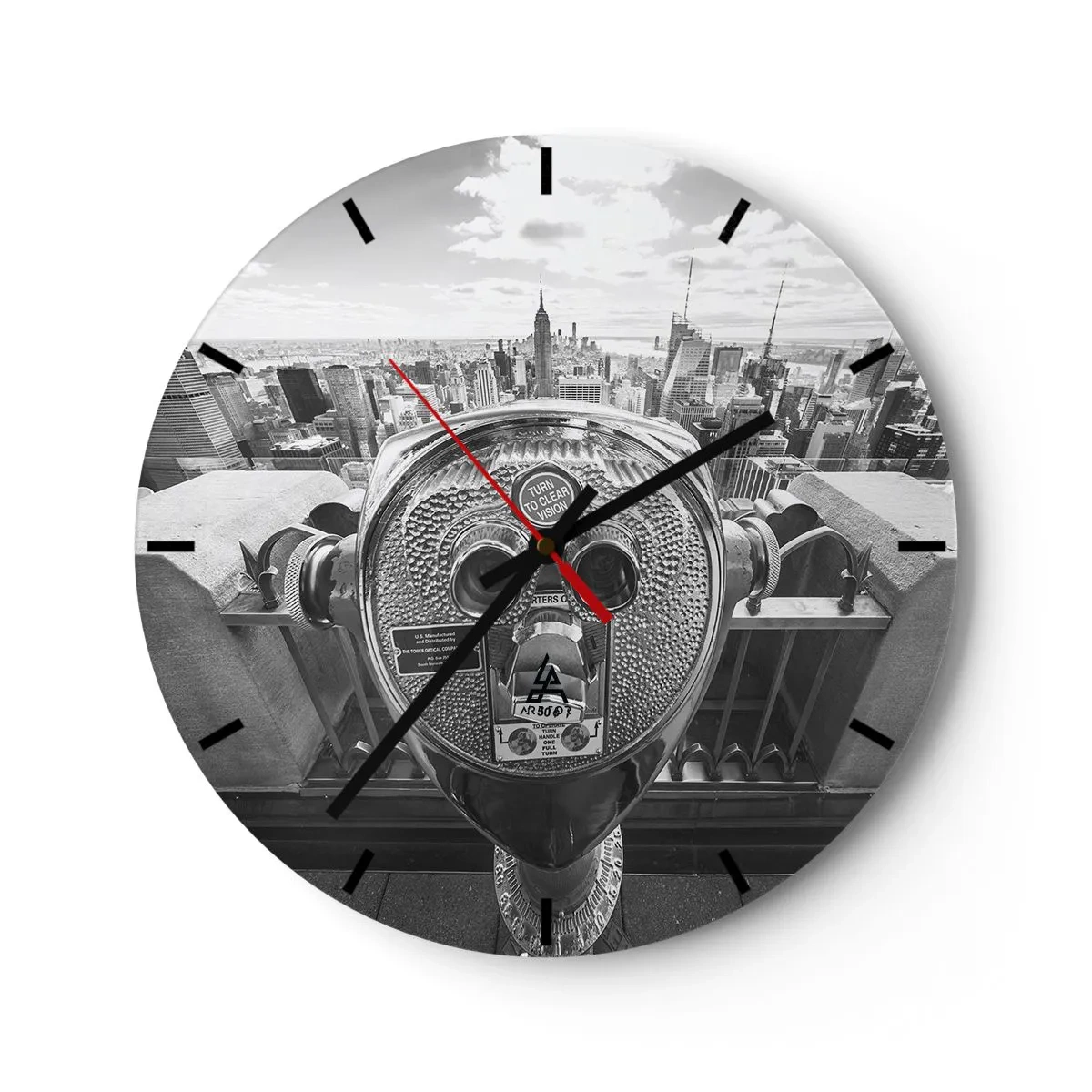 Zegar ścienny - Miasto nad miastami - 40x40 cm