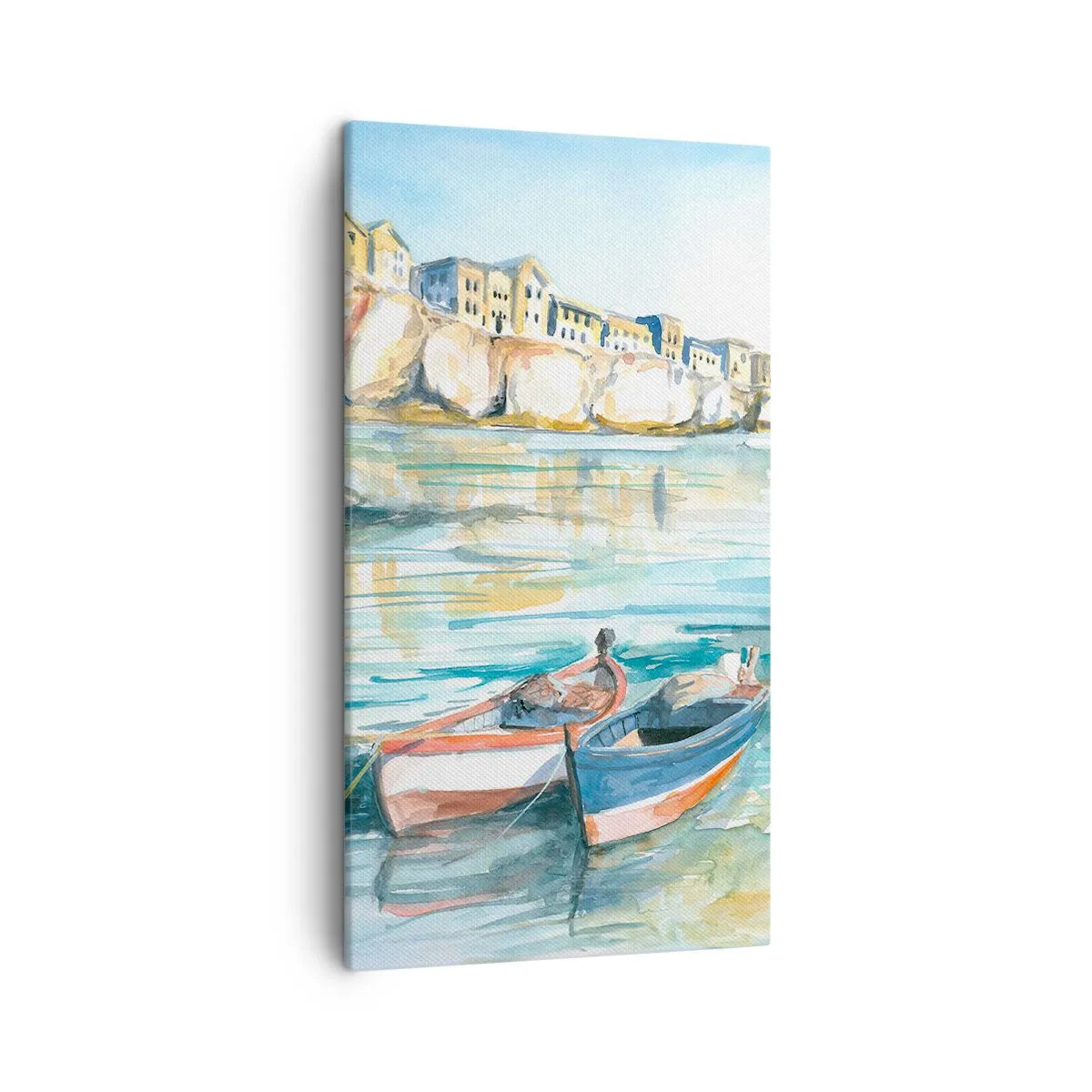 Obraz na płótnie - Pejzaż w lazurze - 45x80 cm