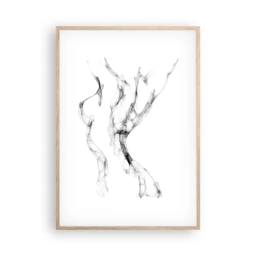 Plakat w ramie jasny dąb - Piękna i silna - 70x100 cm