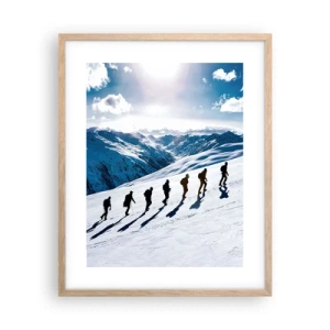 Plakat w ramie jasny dąb - Drużyna zdobywców - 40x50 cm