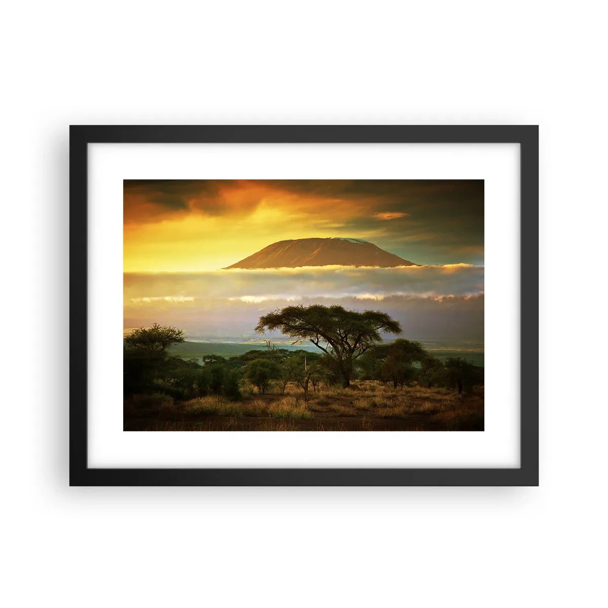 Plakat w czarnej ramie - Sen podróżnika - 40x30 cm