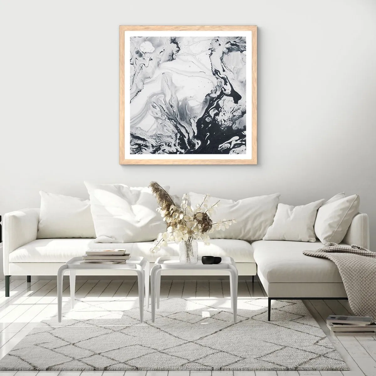 Plakat w ramie jasny dąb - Wnętrze Ziemi - 60x60 cm