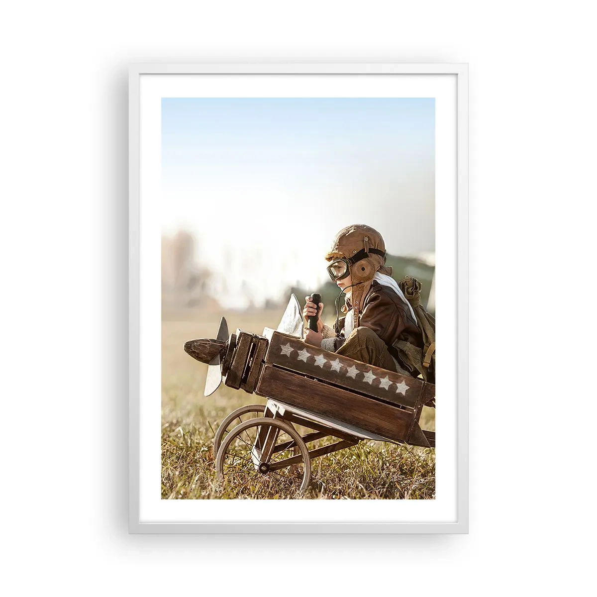 Plakat w białej ramie - Start ku marzeniu - 50x70 cm