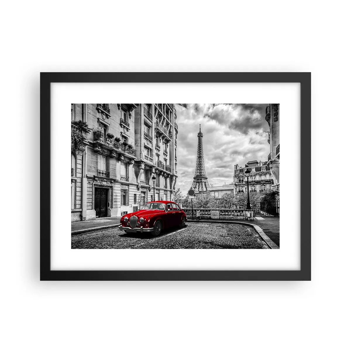 Plakat w czarnej ramie - Drapieżnik w mieście - 40x30 cm