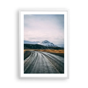 Plakat w białej ramie - W islandzkim klimacie - 50x70 cm