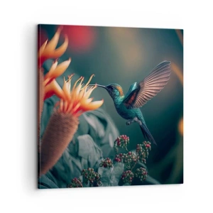 Obraz na płótnie - naprawdę barwne życie - 60x60 cm