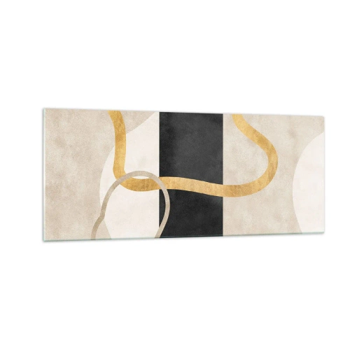 Obraz na szkle - Kształty zapętlone - 100x40 cm