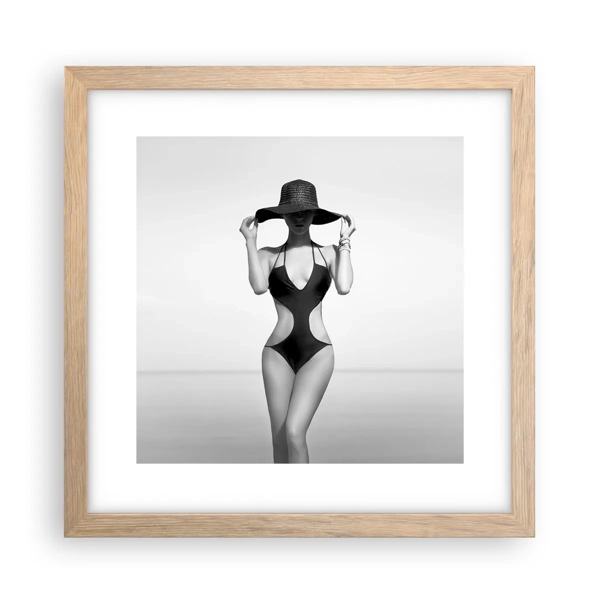 Plakat w ramie jasny dąb - Na imię mi: Elegancja - 30x30 cm