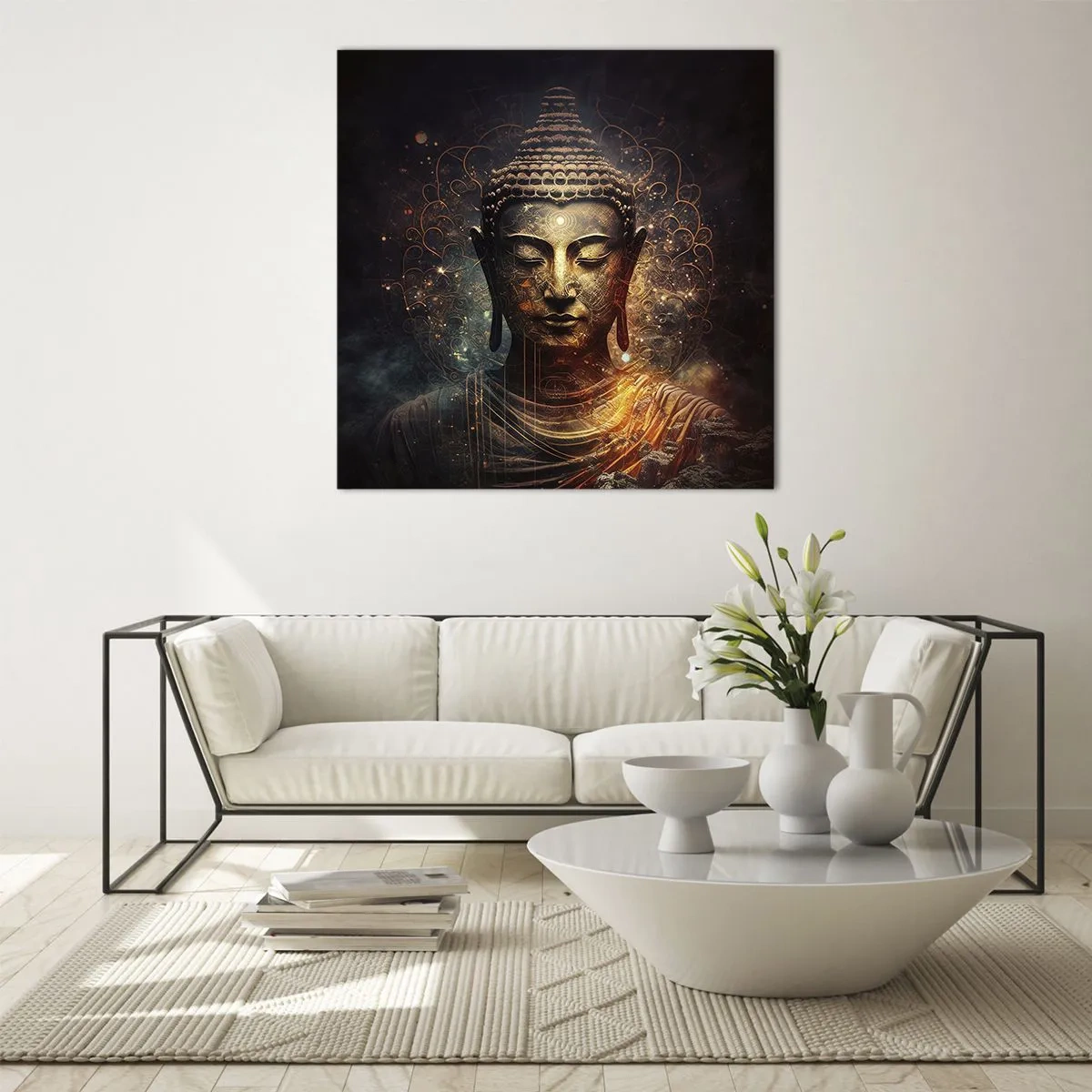 Obraz na szkle - Duchowa równowaga - 40x40 cm