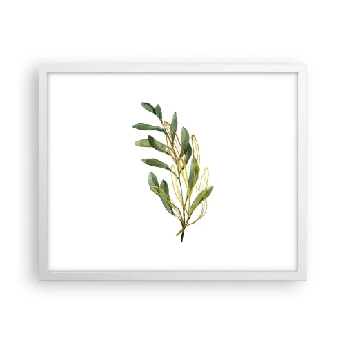 Plakat w białej ramie - Wszystko co dobre - 50x40 cm