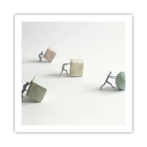 Plakat - Samo życie - 60x60 cm