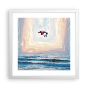 Plakat w białej ramie - Do innego wymiaru - 40x40 cm