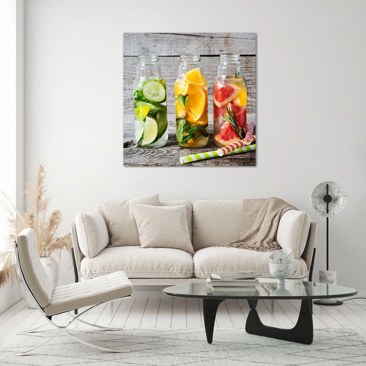 Obraz na szkle - Zdrowe z natury - 60x60 cm