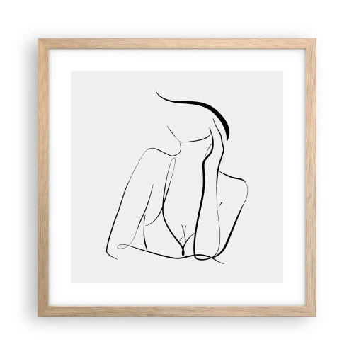 Plakat w ramie jasny dąb - Na fali marzeń - 40x40 cm