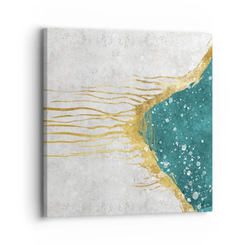 Obraz na płótnie - Złoty przypływ - 30x30 cm