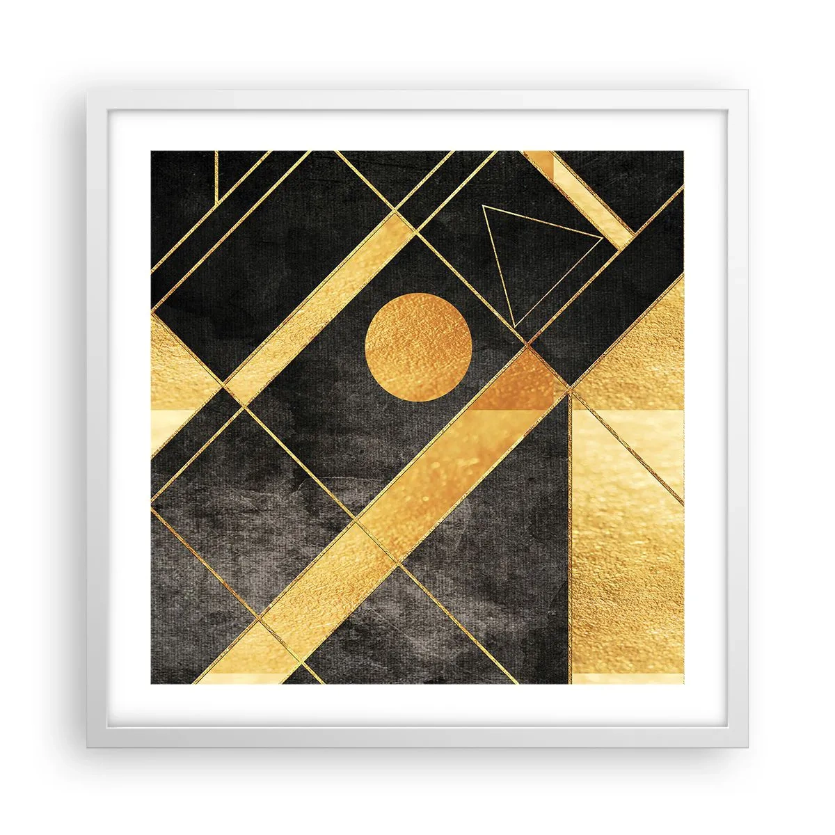 Plakat w białej ramie - Słońce pustyni - 50x50 cm