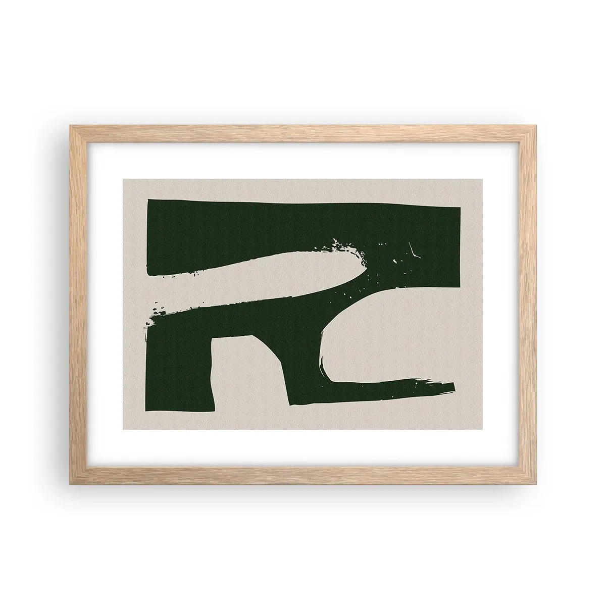 Plakat w ramie jasny dąb - Zatoki bieli - 40x30 cm