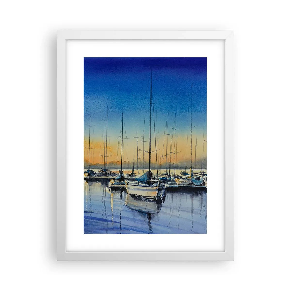 Plakat w białej ramie - Koniec dobrego dnia - 30x40 cm