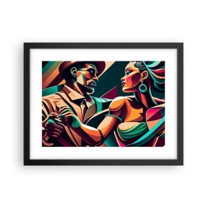 Plakat w czarnej ramie - W rytmie serca - 40x30 cm