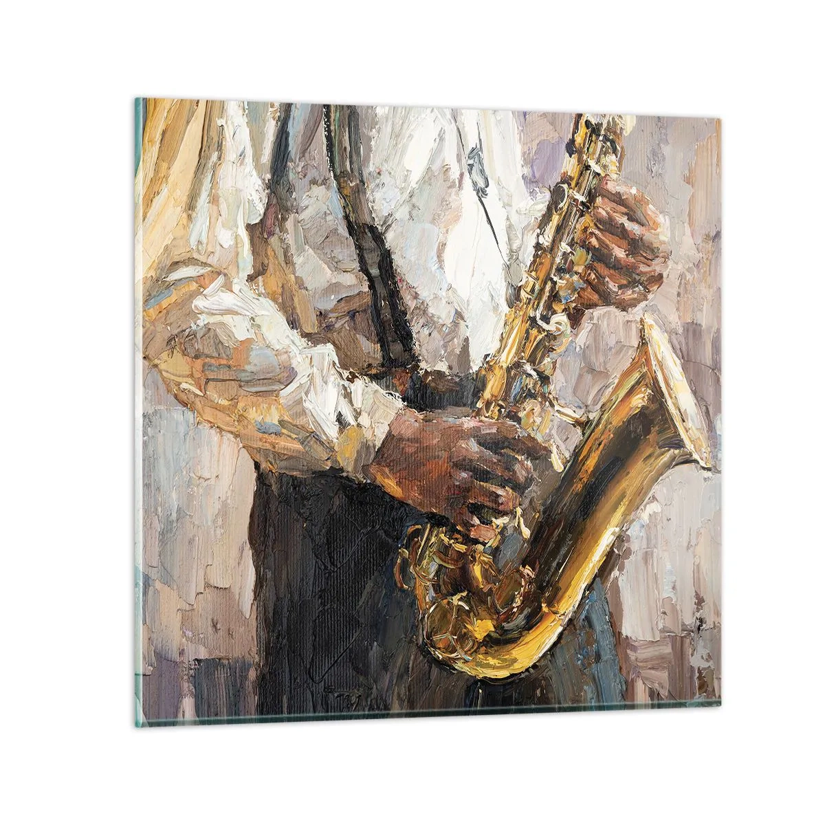 Obraz na szkle - Czas na solo - 40x40 cm