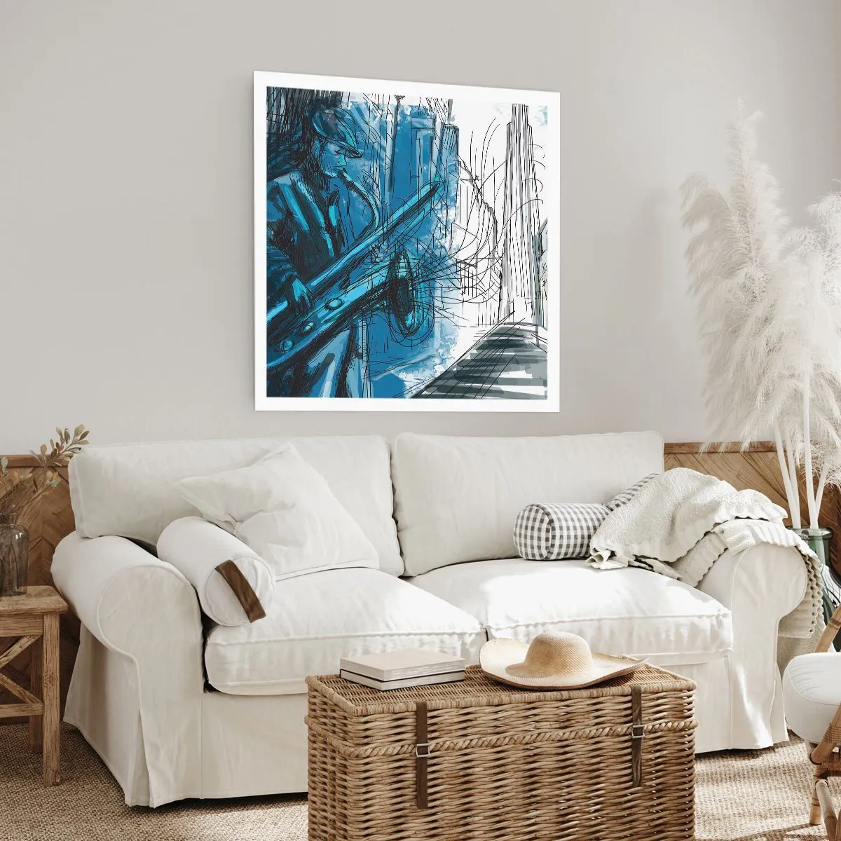 Plakat - Miejska rapsodia - 50x50 cm
