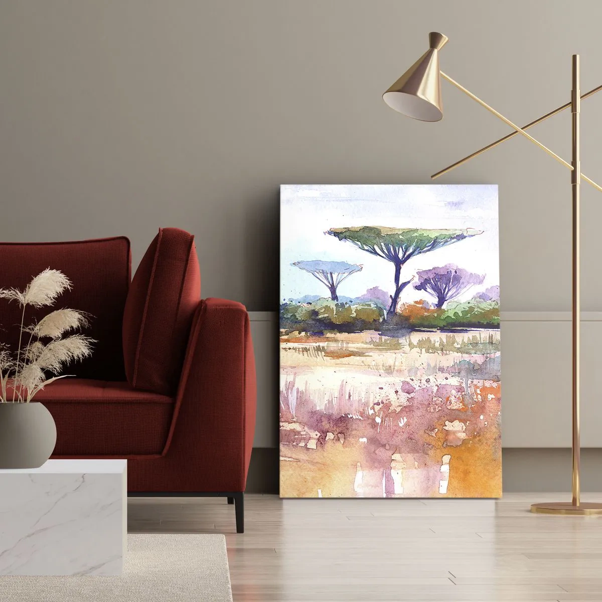Obraz na płótnie - Kolory sawanny - 45x80 cm