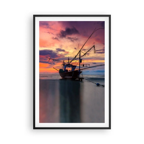 Plakat w czarnej ramie - Egzotyczny wieczór - 61x91 cm