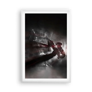 Plakat w białej ramie - W oparach jazzu - 61x91 cm