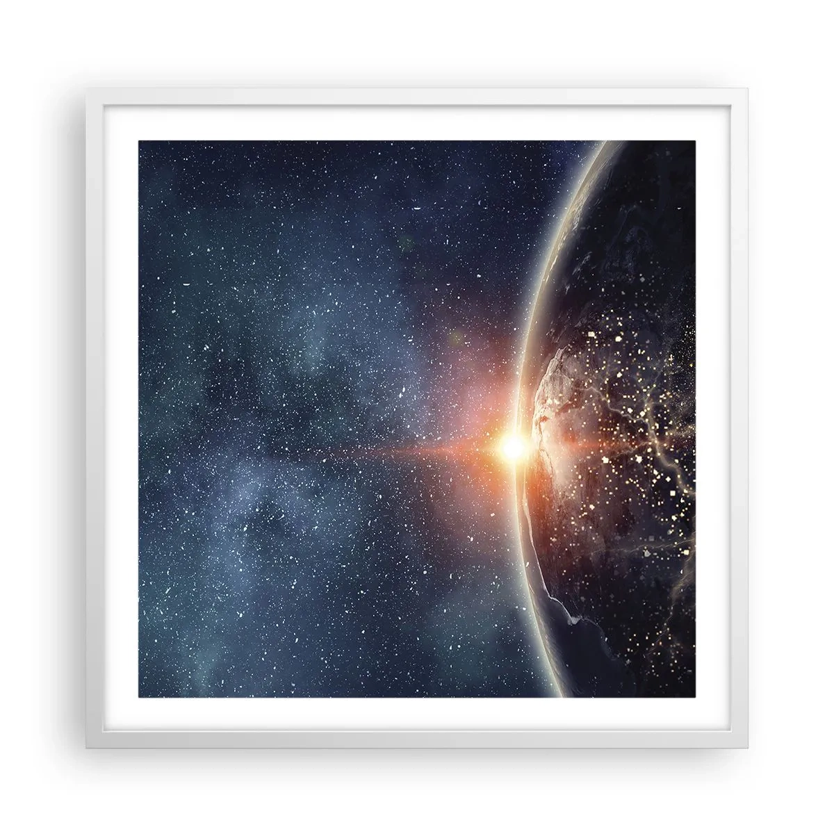 Plakat w białej ramie - W nowej perspektywie - 60x60 cm