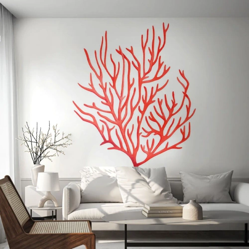 Fototapeta Premium Sand - Koralowy filigran - Rafa Koralowa, Nadmorski, Minimalistyczny - 500x350 cm